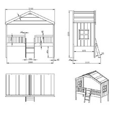 Детская кровать Aatrium House, белая цена и информация | Детские кровати | 220.lv