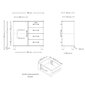 Kumode Aatrium Malibu, 98x41x92 cm, melna цена и информация | Kumodes | 220.lv
