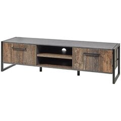 Kumode Aatrium Samir, 145x50x52,7 cm, brūna/melna cena un informācija | Kumodes | 220.lv