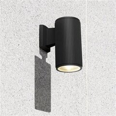 Āra sienas lampa Searchlight Hamburg 6871BK cena un informācija | Āra apgaismojums | 220.lv