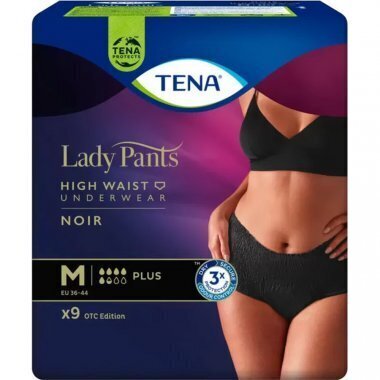 Pieaugušo autiņbiksītes sievietēm Tena Lady Pants Plus Noir M, 75-105 cm, 9 gab. cena un informācija | Autiņbiksītes, higiēniskās paketes, vienreizlietojamie paladziņi pieaugušajiem | 220.lv