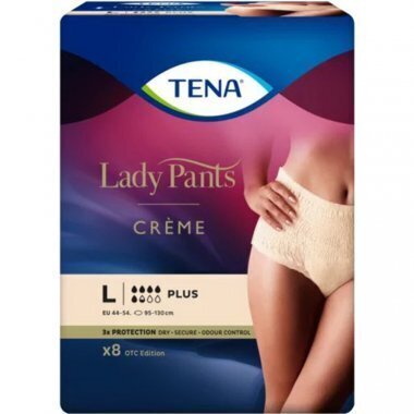 Pieaugušo autiņbiksīšu biksītes sievietēm Tena Lady Pants Plus Creme L, 8 gab. цена и информация | Autiņbiksītes, higiēniskās paketes, vienreizlietojamie paladziņi pieaugušajiem | 220.lv