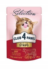 Сlub 4 paws premium selection влажный корм для кошек  - говядина брокколи крем-суп 12 х 85 г цена и информация | Консервы для котов | 220.lv