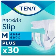Подгузники для взрослых Tena Slip ProSkin Plus, размер M, 30 шт цена и информация | Подгузники, прокладки, одноразовые пеленки для взрослых | 220.lv