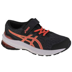 Sporta apavi meitenēm Asics 1014A238-009, melni цена и информация | Стильные кеды для детей | 220.lv