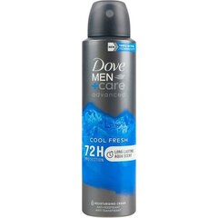 Дезодорант-антиперспирант Dove Men +Care, Прохладная свежесть, 72 часа, 150 мл цена и информация | Дезодоранты | 220.lv