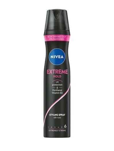 Matu laka Nivea Extreme Hold, 250 ml цена и информация | Matu veidošanas līdzekļi | 220.lv