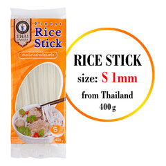Рисовая лапша S 1мм, Finest Rice Stick, Thai Dancer, 400г цена и информация | Макароны | 220.lv