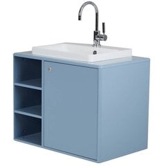 Шкафчик для ванной комнаты с раковиной Tenzo Color Bath, 80x50x62 см, синий цвет цена и информация | Шкафчики для ванной | 220.lv