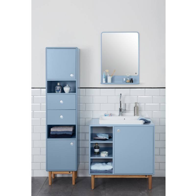 Vannas istabas skapītis ar izlietni Tenzo Color Bath, 80x50x62 cm, zils cena un informācija | Vannas istabas skapīši | 220.lv
