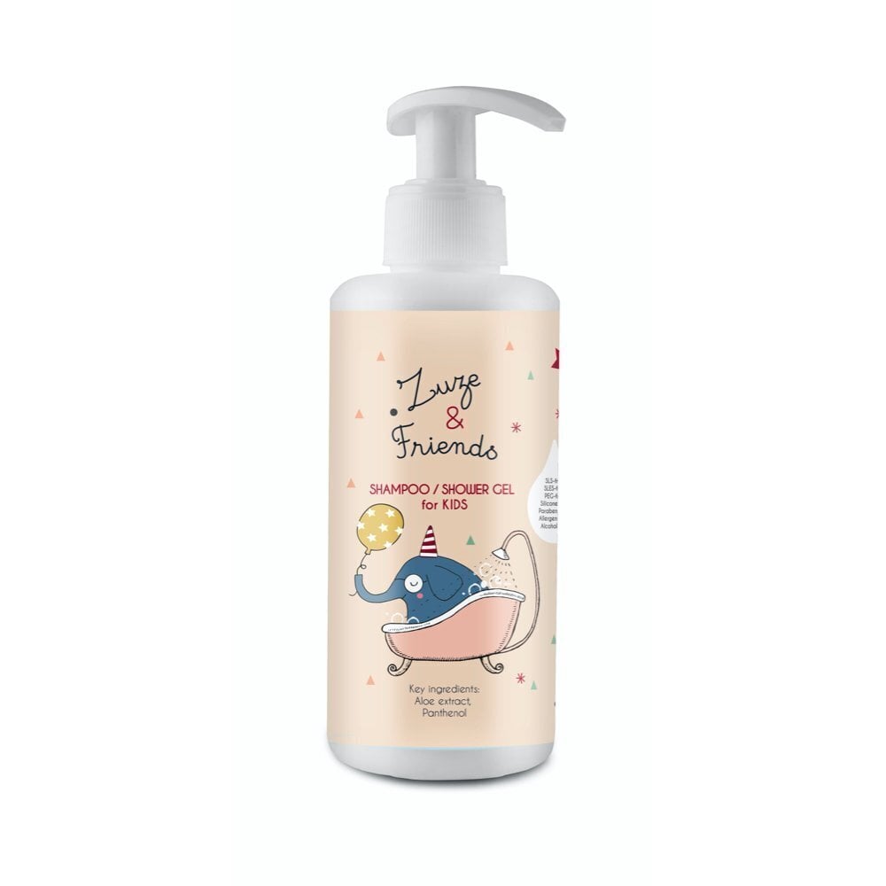 Šampūns-mazgāšanas želeja Zuze & Friends Shampoo and Shower Gel, bērniem, 250 ml cena un informācija | Bērnu kosmētika, līdzekļi jaunajām māmiņām | 220.lv