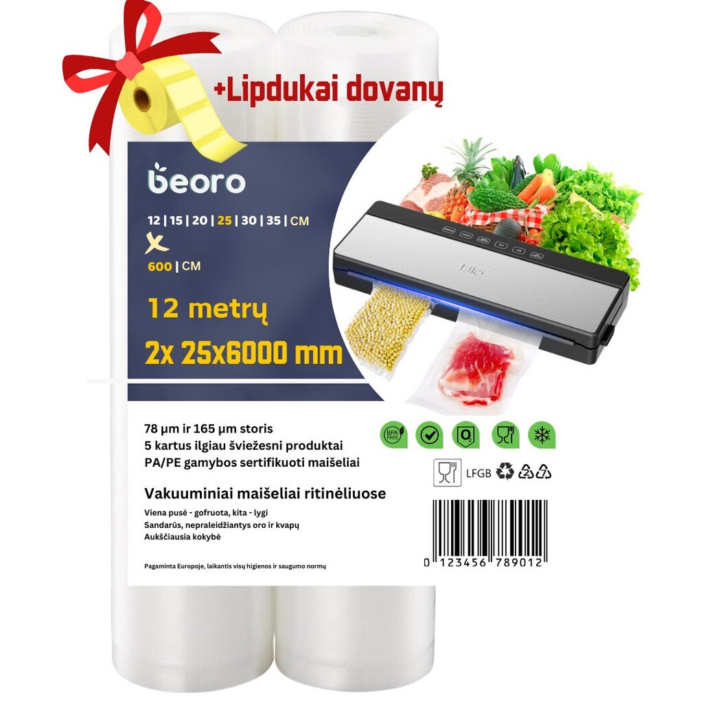 Beoro 25x600-2 цена и информация | Vakuuma iepakotāji | 220.lv
