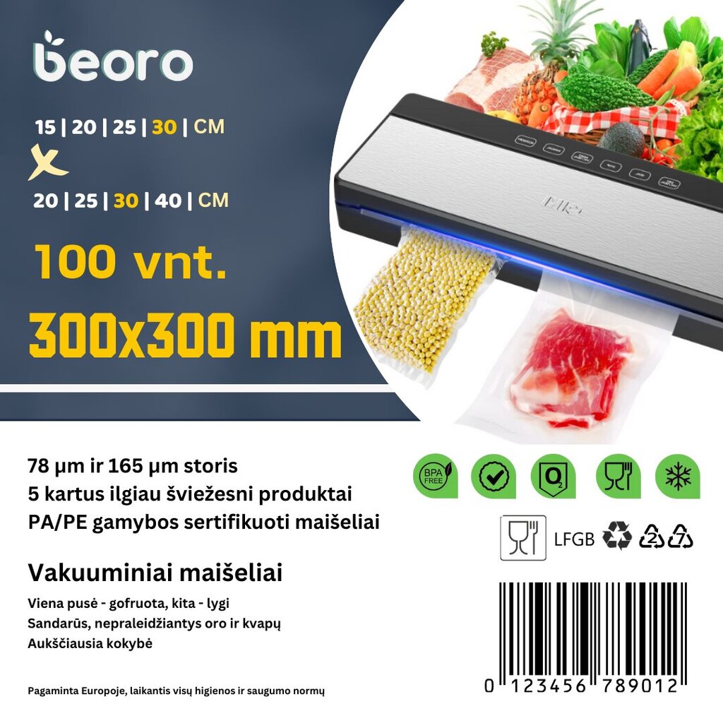 Beoro 30x30-100 cena un informācija | Vakuuma iepakotāji | 220.lv