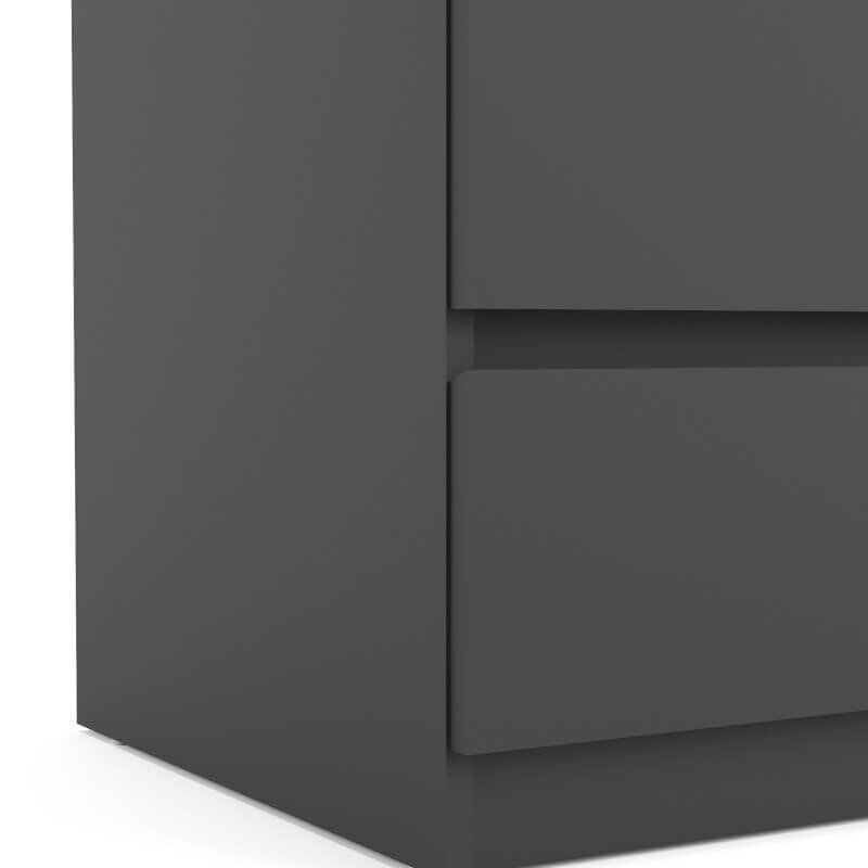 Kumode Aatrium, 70x50x76,8 cm, melna cena un informācija | Kumodes | 220.lv