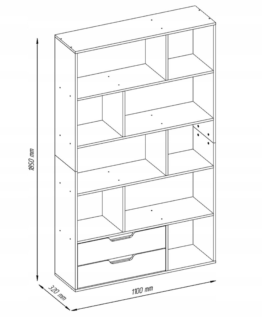 Plaukts Roberto, brūns цена и информация | Plaukti | 220.lv