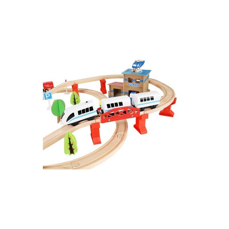 Koka dzelzceļš - sliežu ceļš 22418 cena un informācija | Attīstošās rotaļlietas | 220.lv
