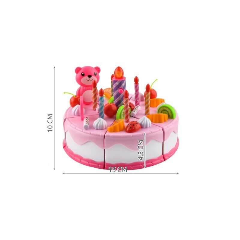 Dzimšanas dienas torte 22437, 80 vienības cena un informācija | Rotaļlietas meitenēm | 220.lv