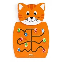 Rotaļu siena Kaķis, oranža cena un informācija | Attīstošās rotaļlietas | 220.lv