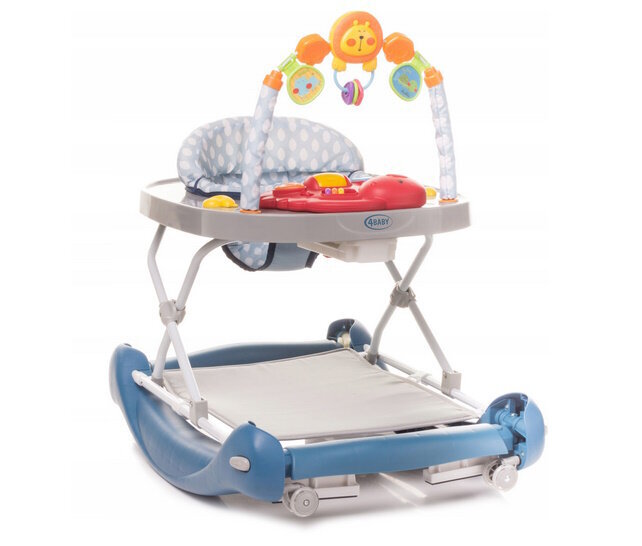 Stumjamā rotaļlieta 4Baby Swing push, blue cena un informācija | Staigulīši | 220.lv