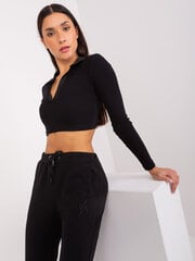 Черные женские спортивные штаны с нашивкой. цена и информация | Спортивная одежда для женщин | 220.lv