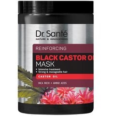 Маска для волос Dr. Sante Black Castor с рициновым маслом - формула восстановления, 1000мл. цена и информация | Распылите крем-спрей на волосы на расстоянии 20-25 см, расчешите их расческой. | 220.lv