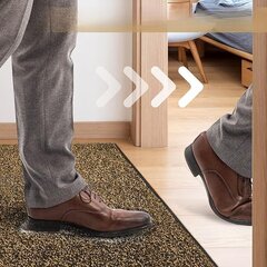 Pretslīdošs ieejas durvju paklājs apaviem 50 x 80 cm цена и информация | Придверные коврики | 220.lv