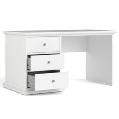 Письменный стол Aatrium, 130x61x74 см, белый цена и информация | Компьютерные, письменные столы | 220.lv