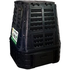 Komposta kaste GoodMajster, 740 l, melna cena un informācija | Komposta kastes un āra konteineri | 220.lv