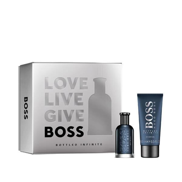 Kosmētikas komplekts Hugo Boss Bottled Infinite vīriešiem: parfimērijas ūdens EDP, 50 ml + dušas želeja, 100 ml цена и информация | Vīriešu smaržas | 220.lv