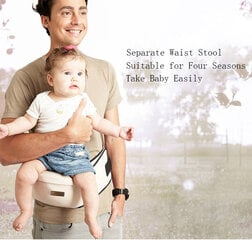 Pārnēsāšanas josta mazulim ar vidukļa spilvenu, smilšu cena un informācija | Slingi, ķengursomas | 220.lv