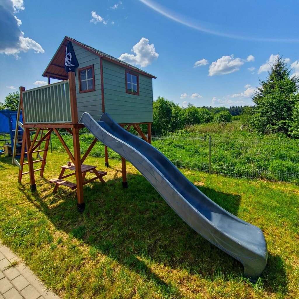 Slidkalniņš, pelēks, 290 cm cena un informācija | Slidkalniņi, kāpšanas konstruktori | 220.lv