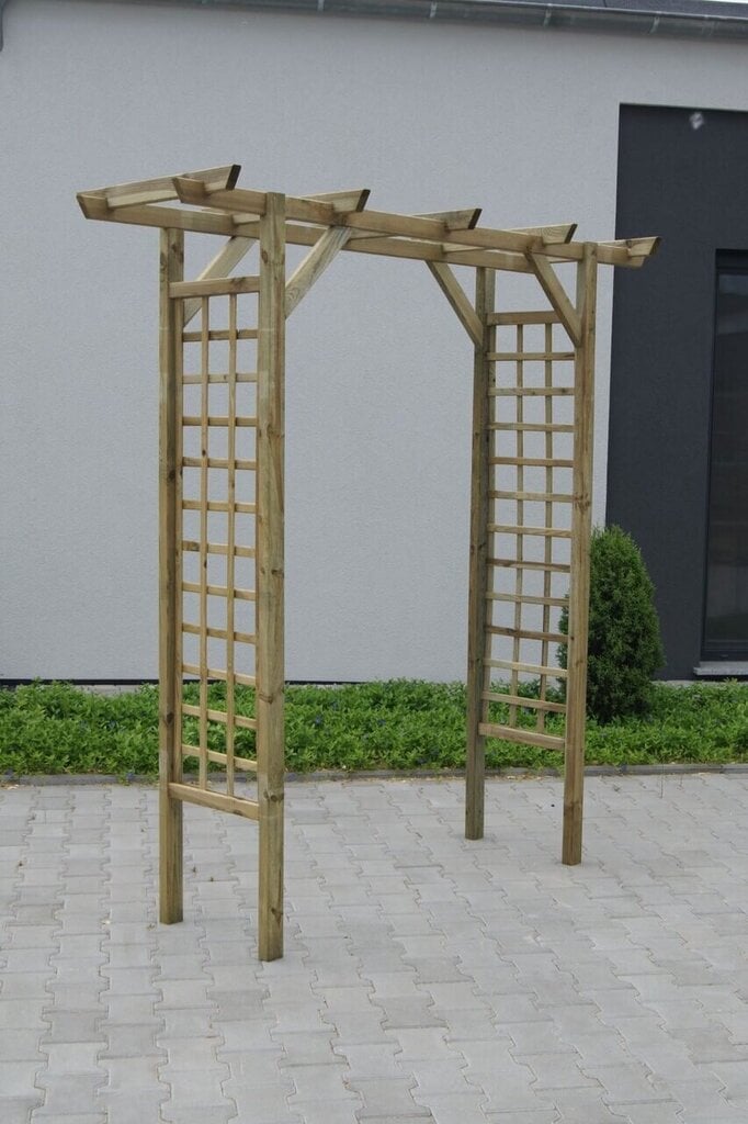 Koka arka Pergola, 210x55x15 cm цена и информация | Dārza dekori | 220.lv