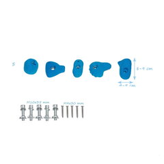 Зацепы для скалолазания на детской площадке S, красные цена и информация | Детские игровые домики | 220.lv