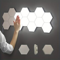 Sešu paneļu LED sienas gaisma. cena un informācija | Iebūvējamās lampas, LED paneļi | 220.lv