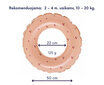 Piepūšamais riņķis, 50 cm, rozā цена и информация | Piepūšamās rotaļlietas un pludmales preces | 220.lv