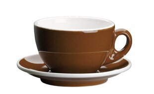 Чашка для кофе с блюдцем Cilio, 50 мл, белая цена и информация | Стаканы, фужеры, кувшины | 220.lv