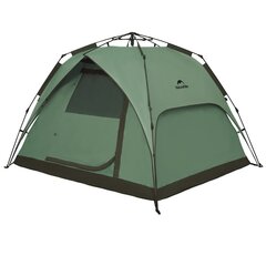 Полуавтоматическая четырехместная палатка Naturehike Cape5 Square, зелёная цена и информация | Палатки | 220.lv