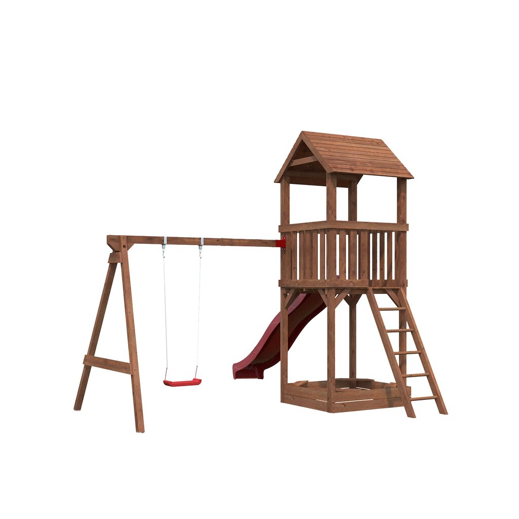 Bērnu rotaļlaukums Rudzi, brūns цена и информация | Bērnu rotaļu laukumi, mājiņas | 220.lv
