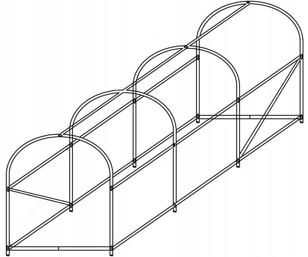 Siltumnīca Funfit Garden, 3,5x2x2 m цена и информация | Siltumnīcas | 220.lv