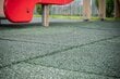 Gumijas grīdas segumi bērnu rotaļlaukumiem, 20 mm, melns цена и информация | Bērnu rotaļu laukumi, mājiņas | 220.lv
