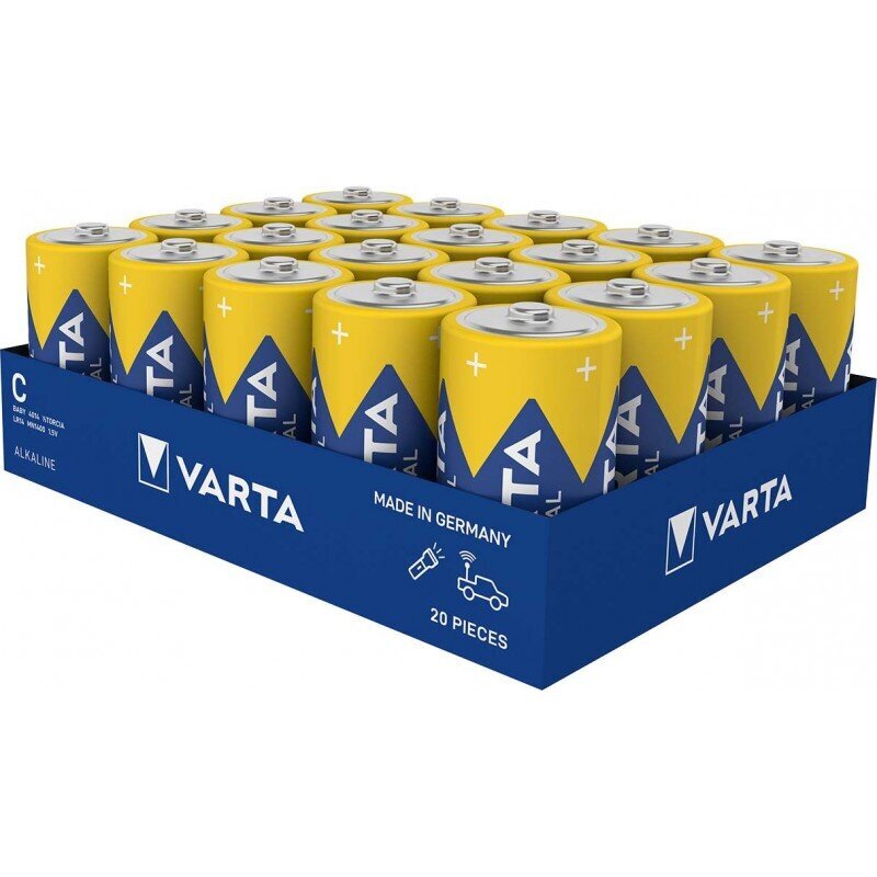 Varta baterijas Industrial Pro LR14 C 1,5V 7800mAh, 20 gab. cena un informācija | Baterijas | 220.lv