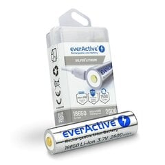 Элементы EverActive 18650 3,7 В цена и информация | Батарейки | 220.lv