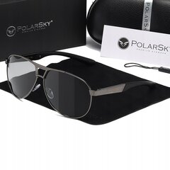 Polarizētās saulesbrilles vīriešiem PolarSky, Fotochrom Aviator cena un informācija | Saulesbrilles  vīriešiem | 220.lv