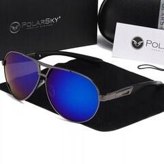 Polarizētās saulesbrilles vīriešiem PolarSky, Aviator цена и информация | Солнцезащитные очки для мужчин | 220.lv