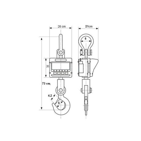 Piekaramie svari rūpniecībai Steinberg Systems SBS-KW-5TE цена и информация | Ķermeņa svari, bagāžas svari | 220.lv