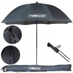 Ūdensizturīgs makšķerēšanas lietussargs Neco, 220 cm, pelēks cena un informācija | Saulessargi, markīzes un statīvi | 220.lv