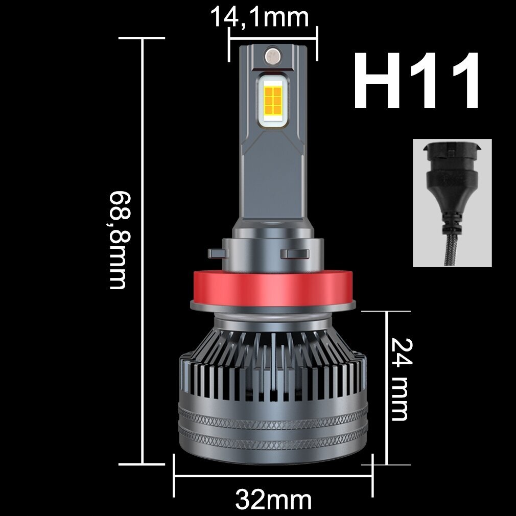 Mini spuldzes H11 Led Xstorm 110W 23000Lm цена и информация | Auto spuldzes | 220.lv