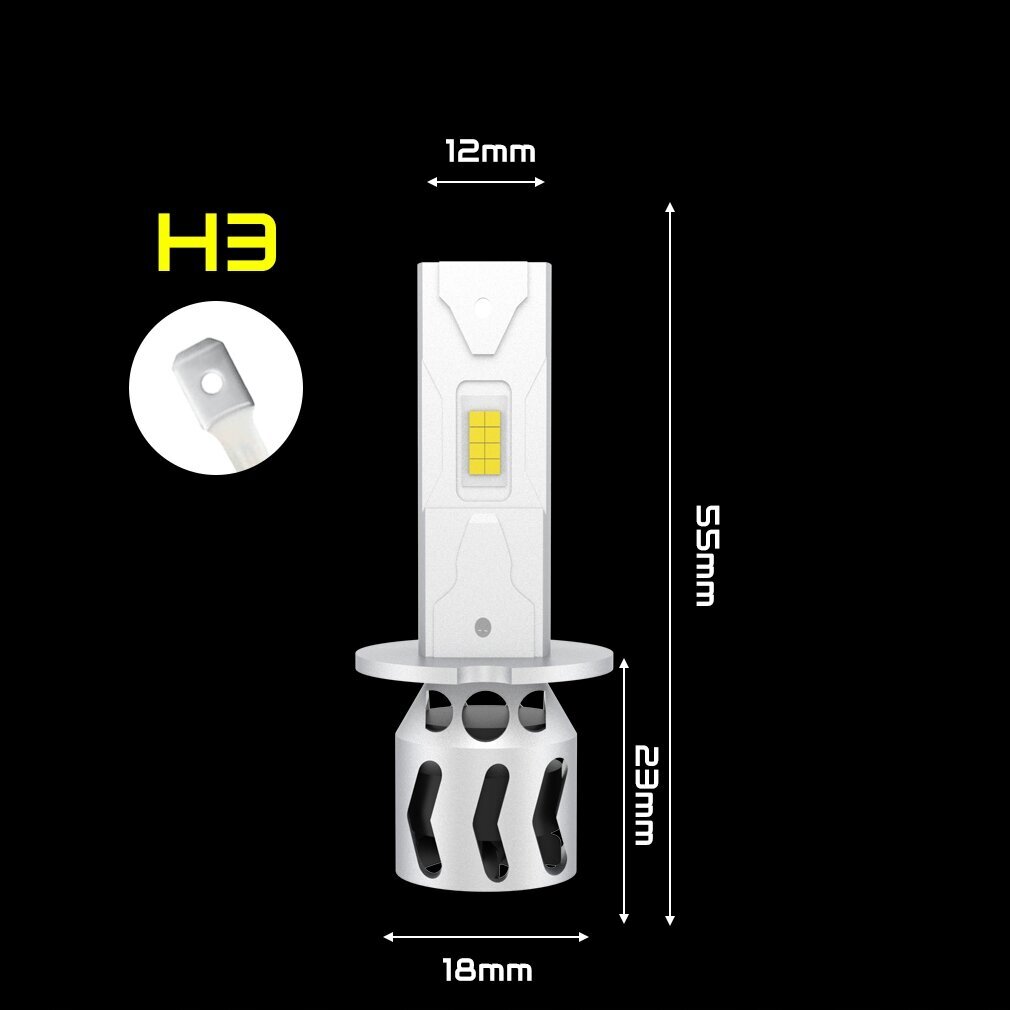 Spuldzes Led H3 Xstorm Slim cena un informācija | Auto spuldzes | 220.lv