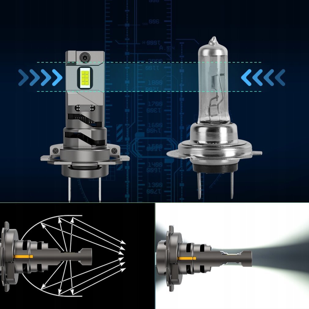 Spuldzes Led H7 Xstorm A18 cena un informācija | Auto spuldzes | 220.lv