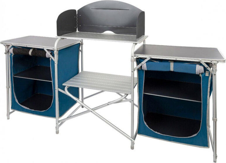 Tūristu virtuve Active Camping Kitchen, 172x111x35 cm, pelēka cena un informācija |  Tūrisma mēbeles | 220.lv